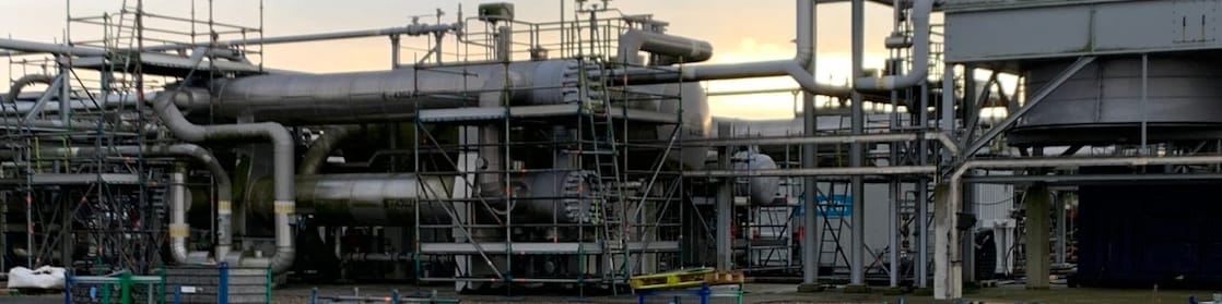 Fase 2: P&A unit, opruimtoren tussen de bomen