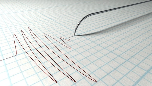Polygraph Needle Drawing graph