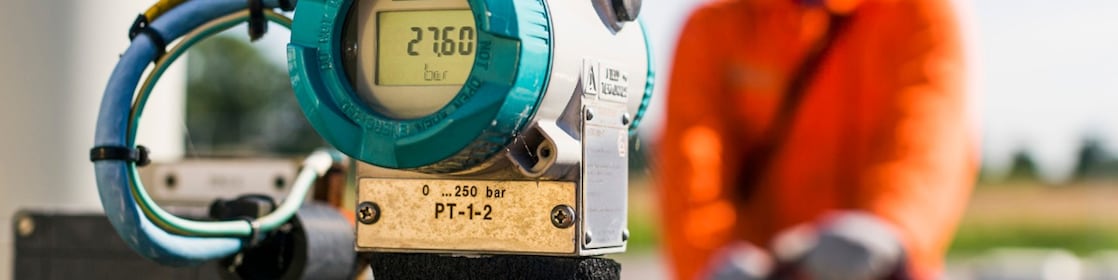 Meter waarop het getal 2760 is te lezen