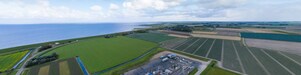 Luchtfoto van waddenzee winningslocatie