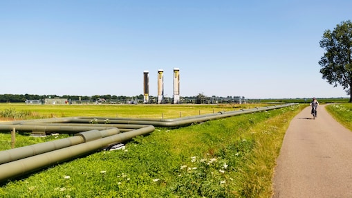 Buizen systeem in het weiland