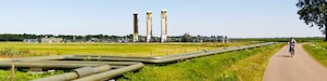 Buizen systeem in het weiland