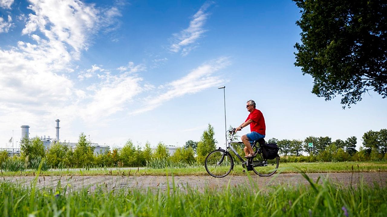 Man on Bike in countryside